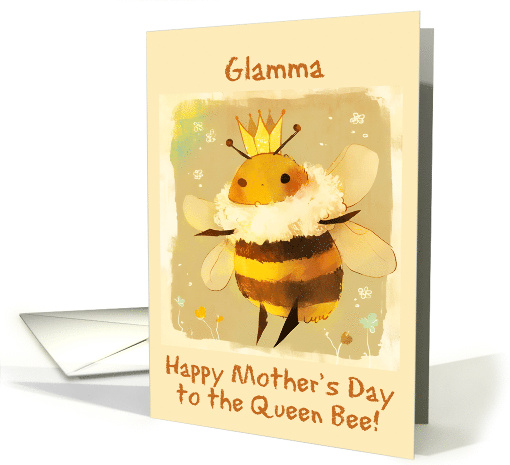 Glamma Happy Mother's Day Kawaii Queen Bee with Crown card (1844248)