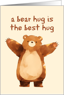 Encouragement Bear Hug card