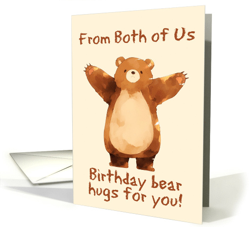 From Couple Happy Birthday Bear Hugs card (1845884)