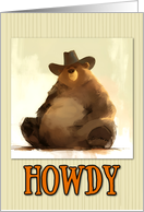 Howdy Country Bear card