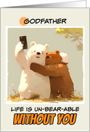 Godfather Miss You Bears taking a Selfie card