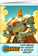 Thank You Knight in Shining Armor card