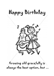 Birthday humour card...