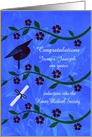 Congratulations, Honor Medical Society, custom name, cap, diploma card