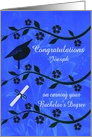 Congratulations for Earning Bachelor’s Degree Custom Name card