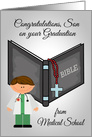 Congratulations to Son on his Graduation from Medical School card