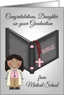 Congratulations to Daughter on her Graduation from Medical School card