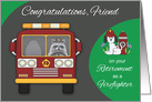 Congratulations to Friend on Retirement as a Firefighter with Raccoon card
