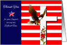 Thank You for Sympathy on Loss of Military Serviceman or Woman card