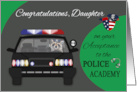 Congratulations to Daughter on Acceptance to Police Academy Raccoon card