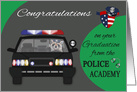 Congratulations on graduation from Police Academy, general, raccoons card