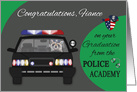 Congratulations to Fiance on graduation from Police Academy, raccoons card