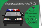 Congratulations on graduation from Police Academy from all of us card