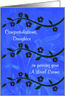 Congratulations to Daughter on passing A Level exams, flowers card