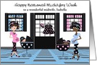 National Midwifery Week, custom name, Pregnant ladies with babies card