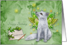 Birthday to Grandson in Law with a Beautiful Mystical Winged Fox card