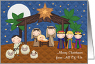 Christmas from All Of Us, general, A Nativity Scene with Baby Jesus card