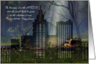 Business, classic expressions, urban overpowering wildlife theme card
