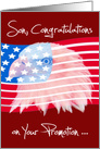 Congratulations to Son, promotion to Senior Master Sergeant, Air Force card