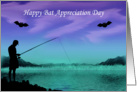 Bat Appreciation Day, April 17th, general, fisherman with bats, water card