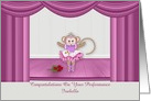 Congratulations on Performance Dance Ballet Custom Name card