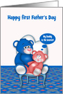 First Father’s Day baby girl, general, Cute bears sitting in a chair card