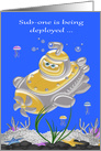 Good Bye, Farewell, Submarine Deployment, ocean, jellyfish, starfish card