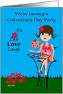 Invitations to Galentine’s Day Party, general, woman, large cocktail card