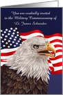 Invitations to Military Commissioning Ceremony, custom, eagle card