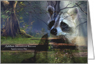 International Raccoon Appreciation Day, general, portait, woodlands card