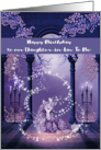 Birthday to Daughter in Law To Be with a Purple and White Unicorn card