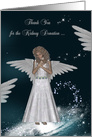 Thank You for the Kidney Donation to Donor with an Elegant Angel card