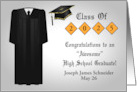 Congratulations on High School Graduation Custom Name and Year 2024 card