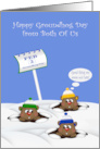 Groundhog Day from Both of Us with Groundhogs Wearing Winter Hats card