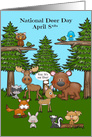 National Deer Day Observed on April 8th Wildlife in the Forest card