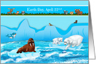Earth Day Observed on April 22nd Card with Artic and Forest Theme card