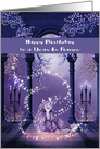 Birthday to Ex Fiance A Beautiful Ultra Purple and White unicorn card