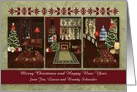 Christmas Custom Name From with an Elegant Victorian Theme card