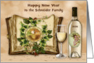 New Year For Custom Name and Year 2026 with an Old Book card