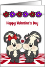 Valentine’s Day to Sweetheart with Adorable Skunks Holding Hands card