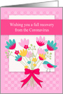 Get Well from the Coronavirus with a Bouquet of Colorful Flowers card
