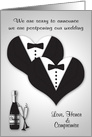 Gay Wedding Postponement Announcement due to Coronavirus card