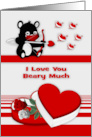 Valentine’s Day during Covid 19 Cupid Bear Holding a Bow and Arrow card