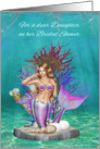 Bridal Shower to Daughter Card with a Beautiful Mermaid in the Water card