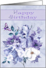 Birthday with Featuring The Color of the Year in Flowers and Butterfly card