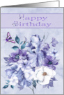 Birthday with Featuring The Color of the Year in Flowers and Butterfly card