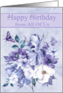 Birthday from All Of Us Featuring the Color of the Year in Flowers card