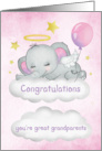 Congratulations on Becoming a Great Grandparents to Granddaughter card