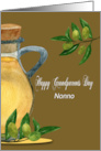 Grandparents Day to Nonno with Olive Oil and Olive Branches card