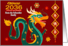 Chinese New Year 2024 Year of the Dragon from Custom Custom Name card